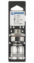 Male thread valved coupler