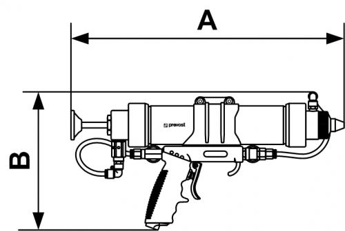 STAHLWERK Pistolet de soufflage avec 4 buses d'air comprimé en kit